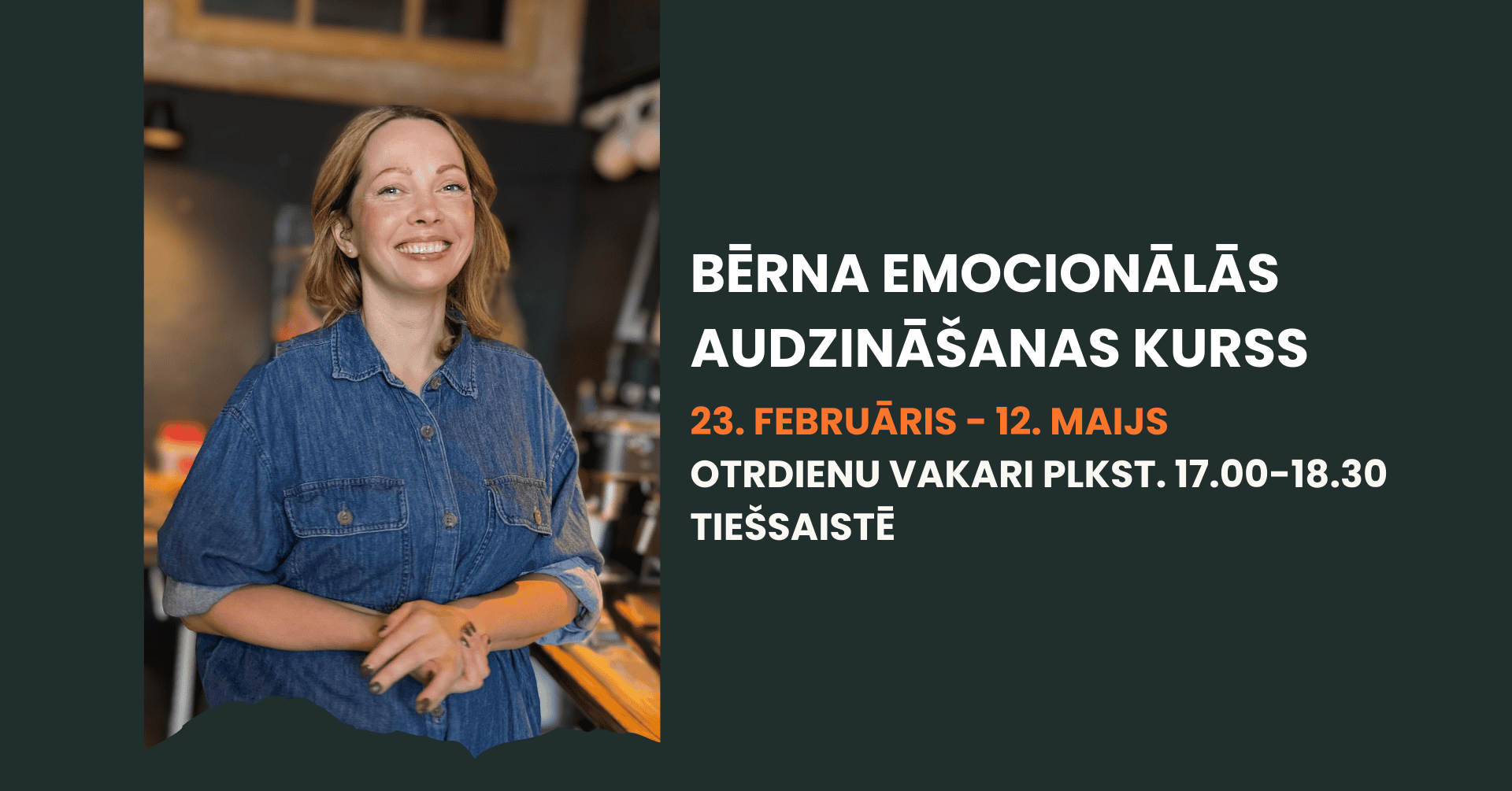 Bērna emocionālās audzināšanas kurss, kurā mācās par mierpilnu ikdienu.